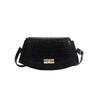 Stylish Pu Leather Saddle Bag For Women Casual Trendy Crossbody Shoulder Bag