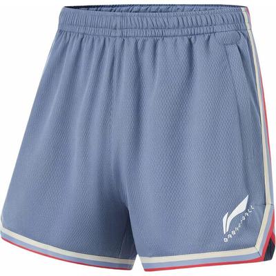 Comfortable Basketball Sports Color Block Brand Logo Printed Casual Shorts Men Shorts Dust-Blue AAPU029-12