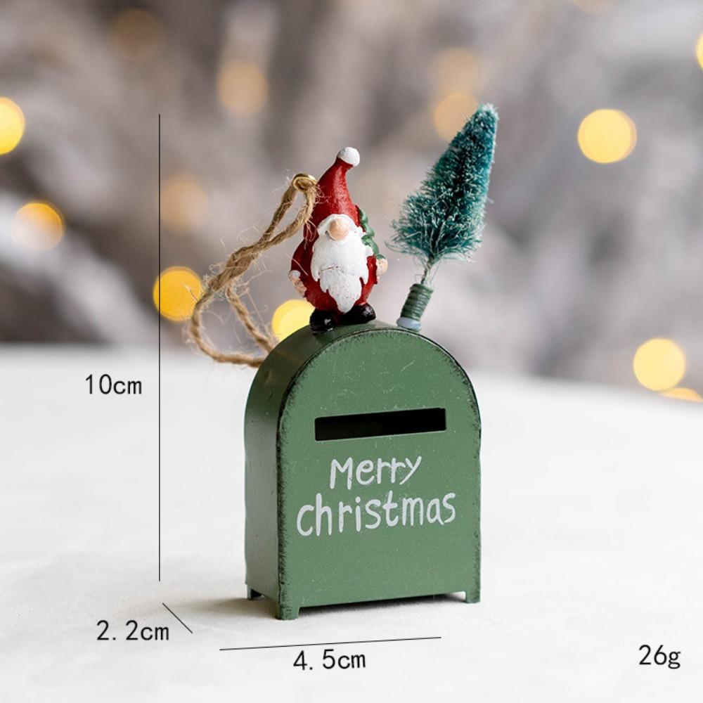 Santa Clasu Christmas Hanging Decoration Mailbox Creative Christmas Tree Ornament Cute Pendant Xmas Decor Christmas Celebration