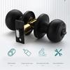 Easy Installion Round Knob Door Lock Stainless Steel Bathroom Privacy Sturdy