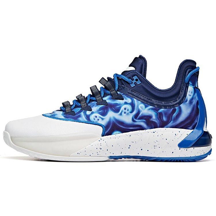 ANTA GH1 Basketball Shoes Men's Low Top Blue/White 112041103-3