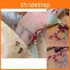 Alloy Vintage Style Plated Floral Bracelet Unique Geometric Hand Jewelry For Women
