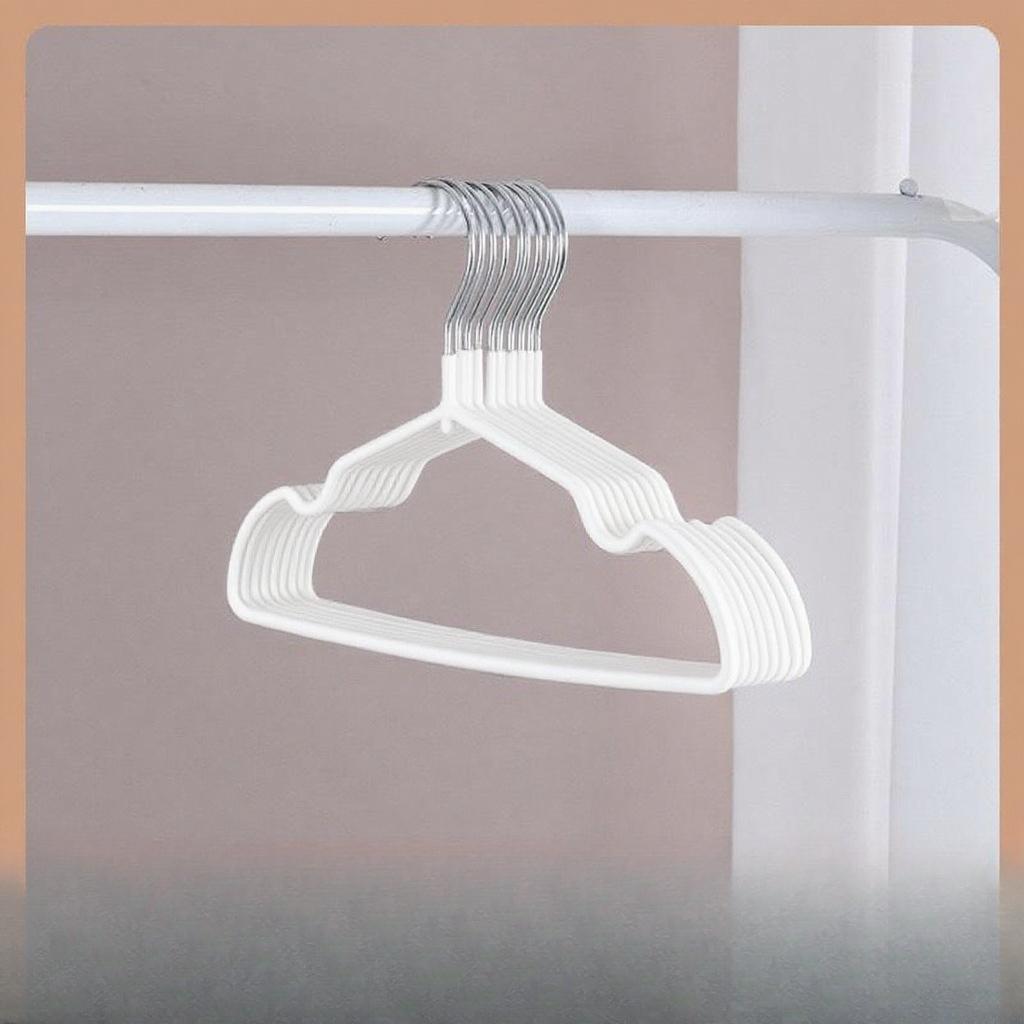 Resin Clothes Hangers, Household Clothes Hanging, Seamless and Anti-slip Clothes Drying Racks, Dormitory Student Household Clothes Storage Racks