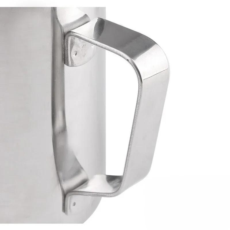 Nerezová konvička na pěnění mléka s displejem teploty Espresso šálky na kávu pro Latte Art Barista Džbánky na Cappuccino Kávové nádobí