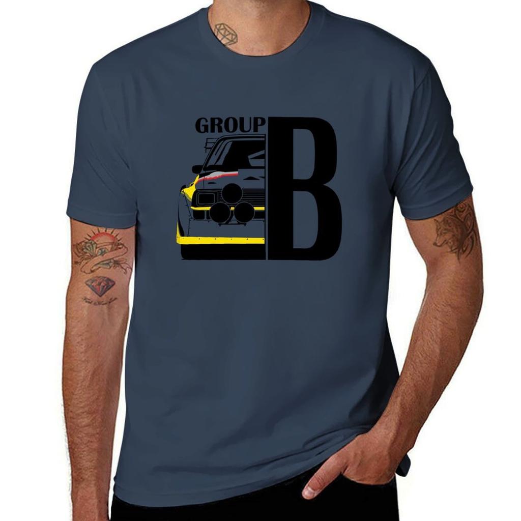 Sport Quattro Group B Tshirt No Iron Casual Short Sleeve Top Tshirt