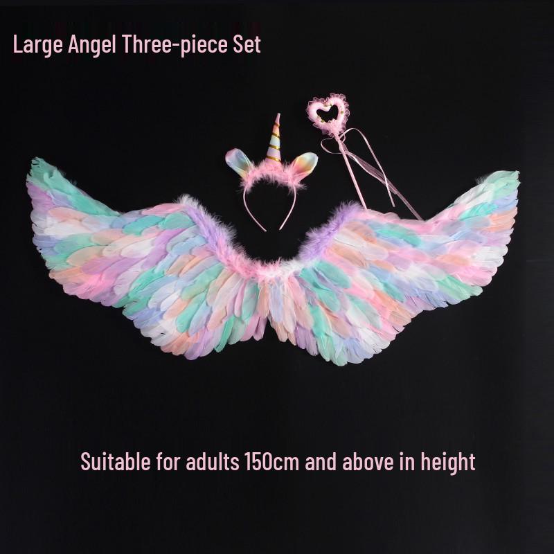 Angel Feather Wings Cosplay Props for Children & Adults - Ideal for Halloween & Parties