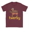 Thanksgiving Day Twerky T-Shirt Summer  100 Cotton T-Shirts For Couple Harajuku Casual Tshirt Short Sleeve Classic Top Tees