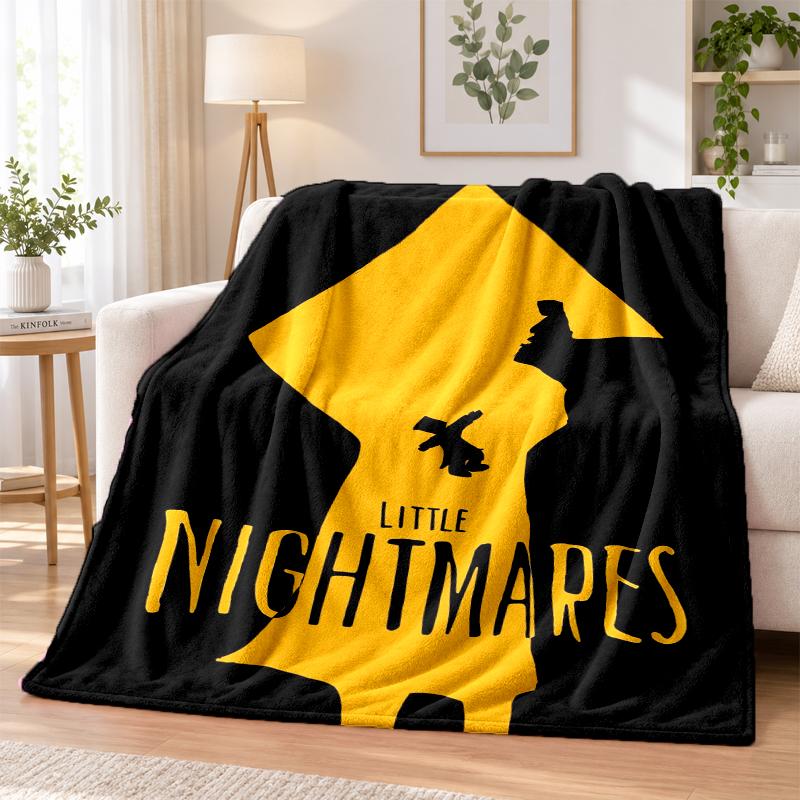Little Nightmares Six Mono Flannel Throw Blanket Soft Warm Cozy For Sofa Bed Indoor Home Bedroom Use