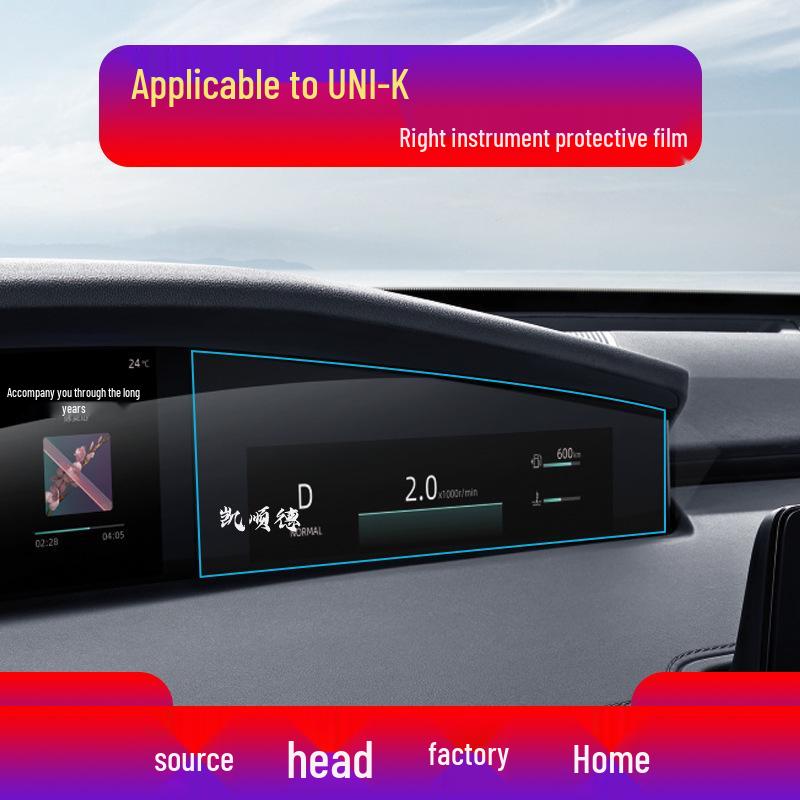 Changan UNIZ/UNIT/UNIV/UNIK Navigation & Console Protective Tempered Film