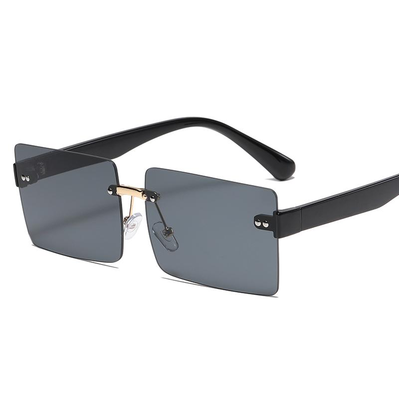 Vintage Fashion Women Sunglasses Luxury Brand Design Square Gradient UV400 Sun Glasses Trendy Mirror Lens