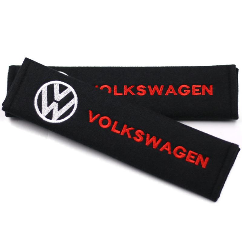 

2026 Hot For VW VOLKSWAGEN Car Headrest Cover Auto Seat Cover Head Neck Rest Pillow for VW Volkswagen Golf Polo Passat Touran J