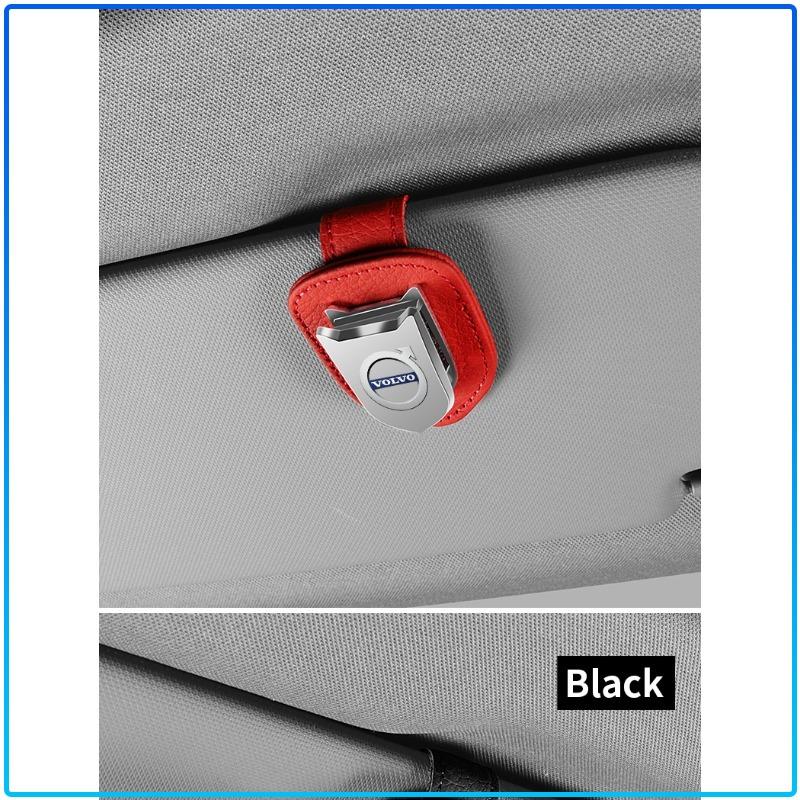 Auto Sun Visor Glasses Box Sunglasses Clip Card Ticket Holder Stand sticker For Volvo XC90 XC60 XC70 XC40 V90 V60 V40 C70 C30 S80