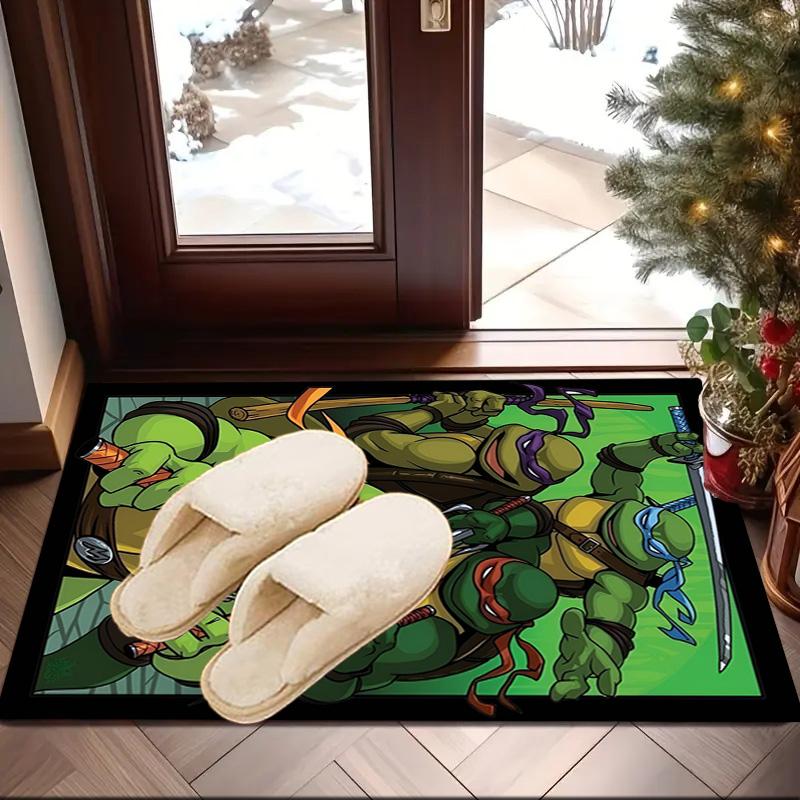 Turtles Team Adventure Area Rug Suitable for Indoor And Outdoor,Carpets for Kitchens, Homes, Offices, Living Rooms,Home Decor,Christmas Gift