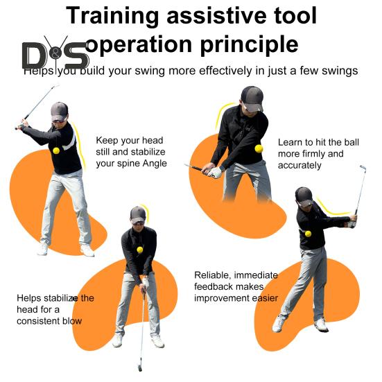 Trener zamachu golfowego Piłka do zamachu Korekcja postawy Pomoc do treningu golfowego Ramię Przedramię Łokieć Nauka postawy Sprzęt do ćwiczeń dla mężczyzn i kobiet