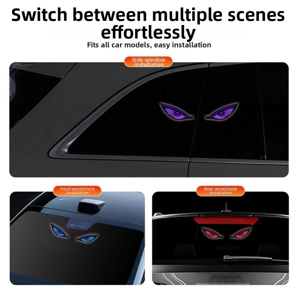 Solar Powered Automotive Ambient Light Suction Cup Mount LED Car Light Car Interior