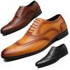 New Formal Leather for Man Men's Business Casual Leather Shoes 38-48 Dinner Party Pointy Shoes Fashion Brogue Men Shoes Sneaker