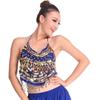 Tassel Belly Dance Sequin Top Bras Show Costumes Shiny Performance Costume  Party
