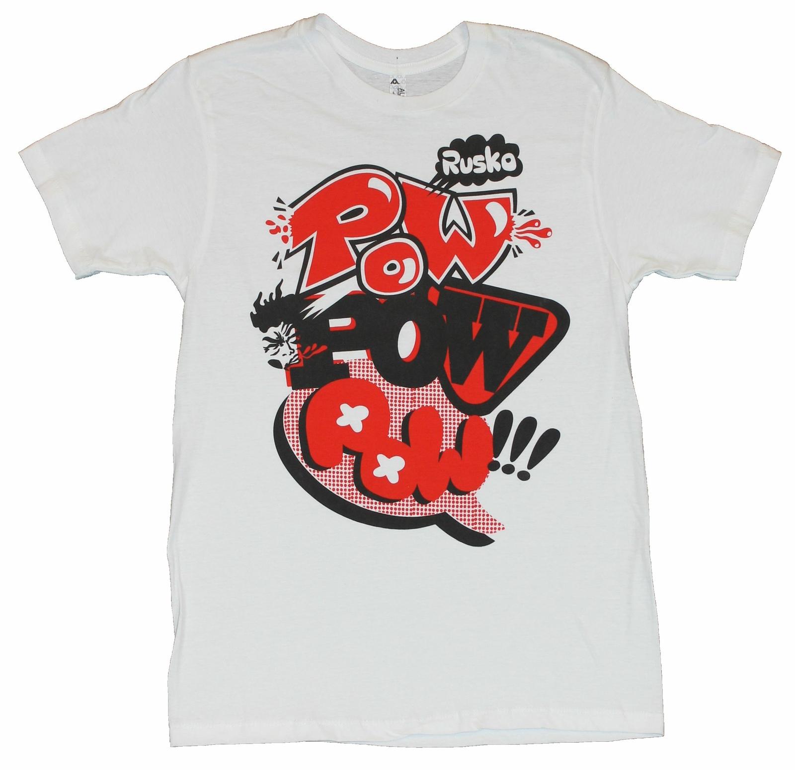 Rusko (DubstepDJ Producer) Mens T-Shirt - Pow Pow Pow S разноцветный
