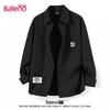 Baleno Men's Long Sleeve Drapey Shirt with JPB Stacked Letters Print