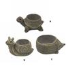 Cartoon Animal Succulent Planter Turtles/Snail/Hedgehog Plant Holder Resin Cactus Container for Home Office Decoration