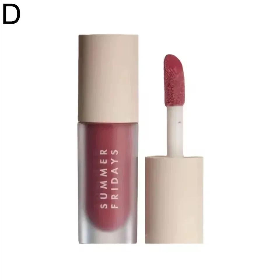 Summer Fridays New Dream Lip Oil Beige Lip Balm Smooth Soft Tube Mirror Lipstick Gloss Set Moisturizing Transparent Makeup Set