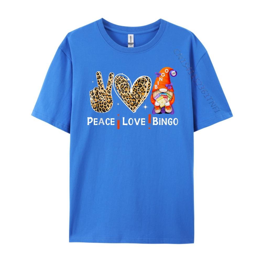 Peace Love Bingo Oversized T Shirt Unisex TShirts Tshirt Loose Graphic Tees New Shirts And TShirts Luxury Clothing