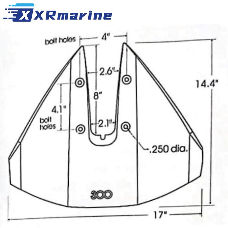 Sport-300 Whale Tail HydroFoil Stabilizer Boat Outboards Stern Drives 40-350 HP