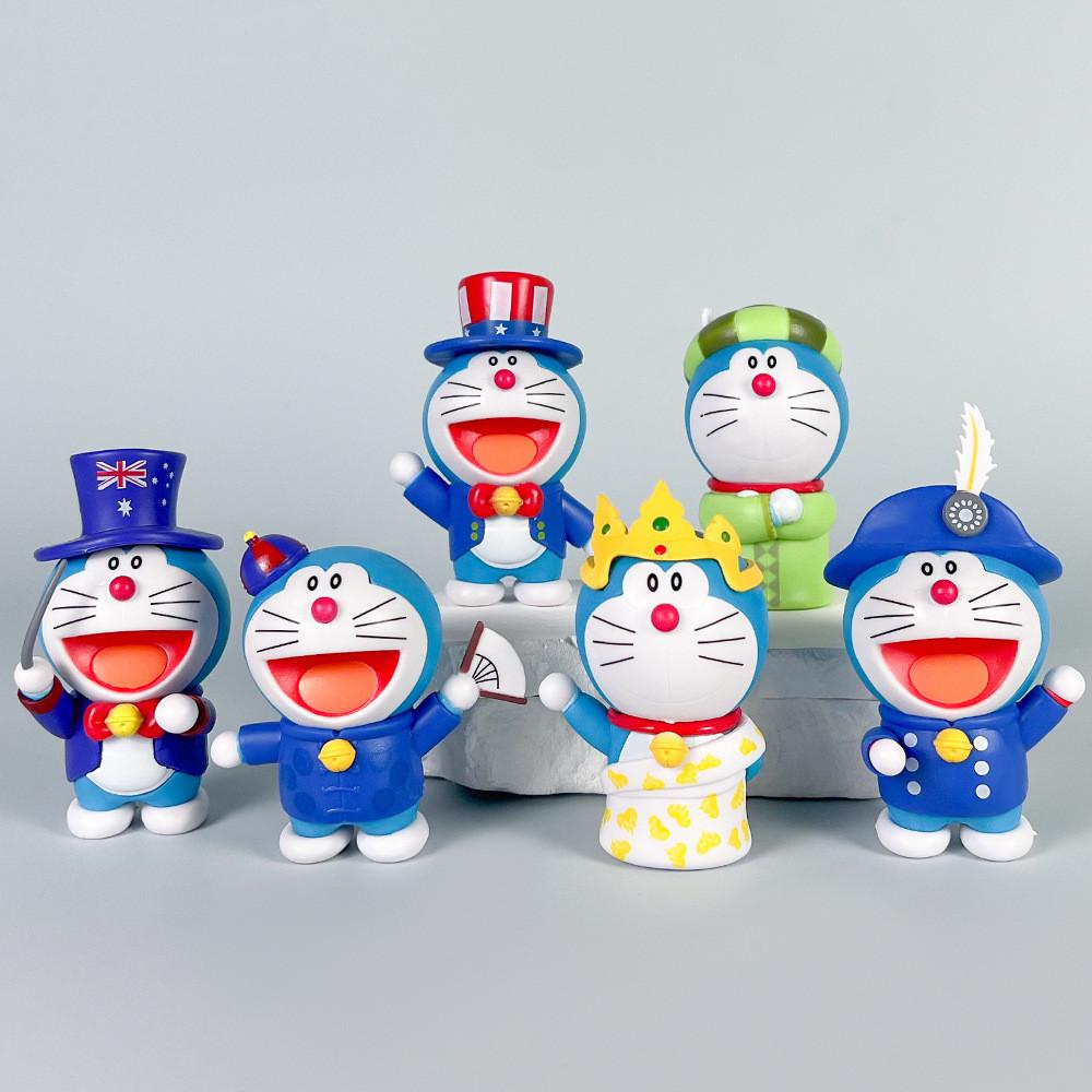 Doraemon Collectible Figure Series Pvc Toy With Assembly For Desk Decor And Gift