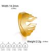 My Shape Punk Flame Rings for Women Men Stainless Steel Gold Color Fire Shape Boys Hip Hop Finger Rings Party Jewelry Gifts Male