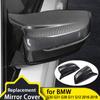 2Pcs Auto Helle Schwarz Seite Rückspiegel Abdeckung Ersatz Für BMW 4 5 7 Serie G30 G31 G38 g22 G11 G12 2016-2018 für