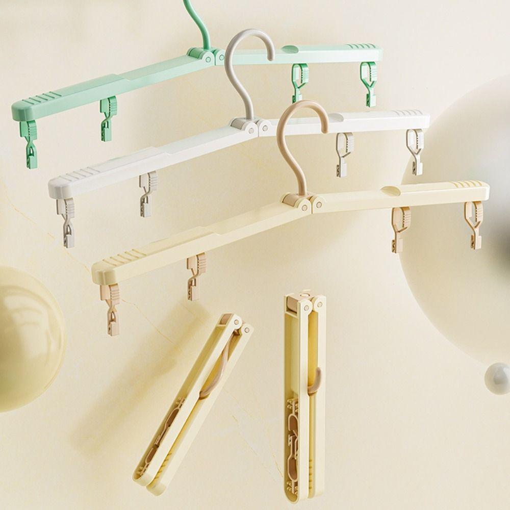 Portable Travel Clothes Rack Multi-functional Clothes Drying Tools Foldable Clothes Hanger