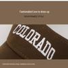 COLO Letter Embroidered Brushed Visor Hat