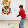 Tier-Dartscheibe für Kinder, sicherer klebriger Ball, für drinnen und draußen, Spaß, Koordinations- und Konzentrationsspiel, Familienparty, Spielzeug, Geschenk