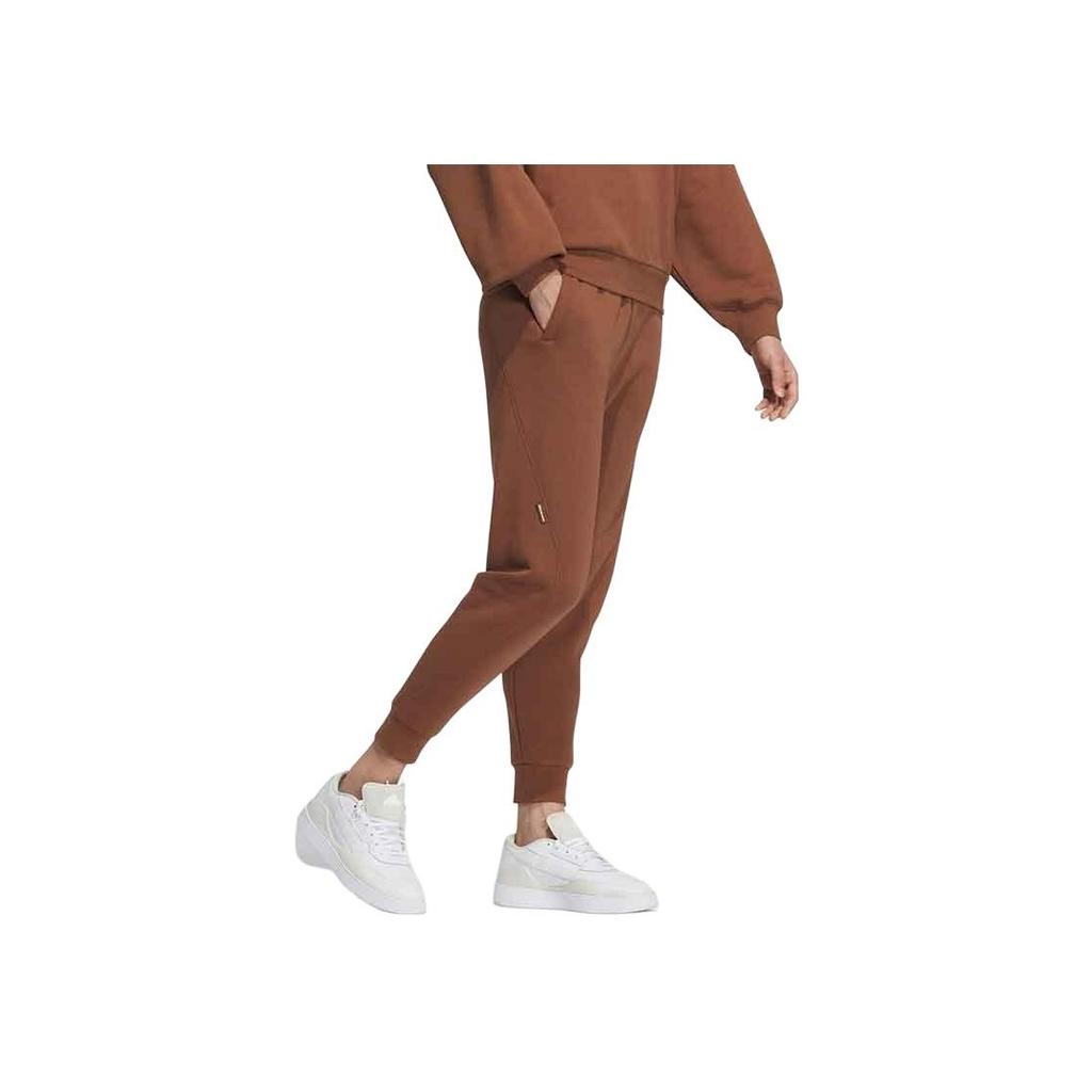 Adidas Einfarbige Jogginghose mit elastischem Bund, Slim Fit, Damen-Unterteil, Braun IX6789
