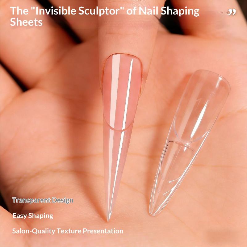 150Pcs French Nail Dual Forms Quick Building Gel Mold Full Cover Tip Salon Quality Extension Nail Art Forms