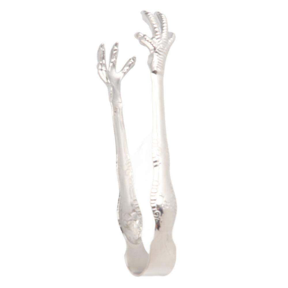 Stainless Steel Ice Tongs Food Grade Serving Clip Kitchen Tools Chicken Feet Tongs  Grilling