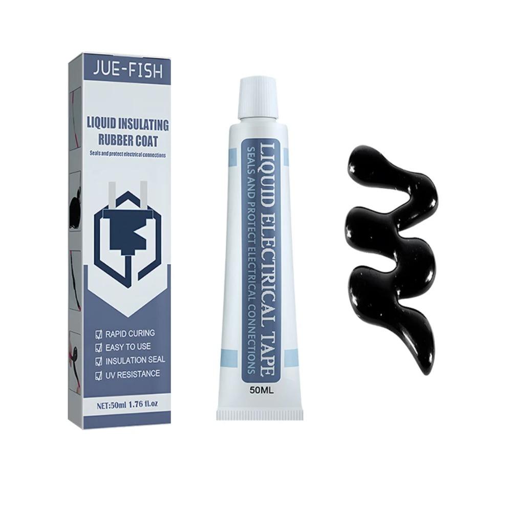 50/30ml Flytande Isoleringstejp Reparation Gummi Elektrisk Ledning Kabel Beläggning Fixa Linje Lim Bred Räckvidd Flytande Isolationspasta
