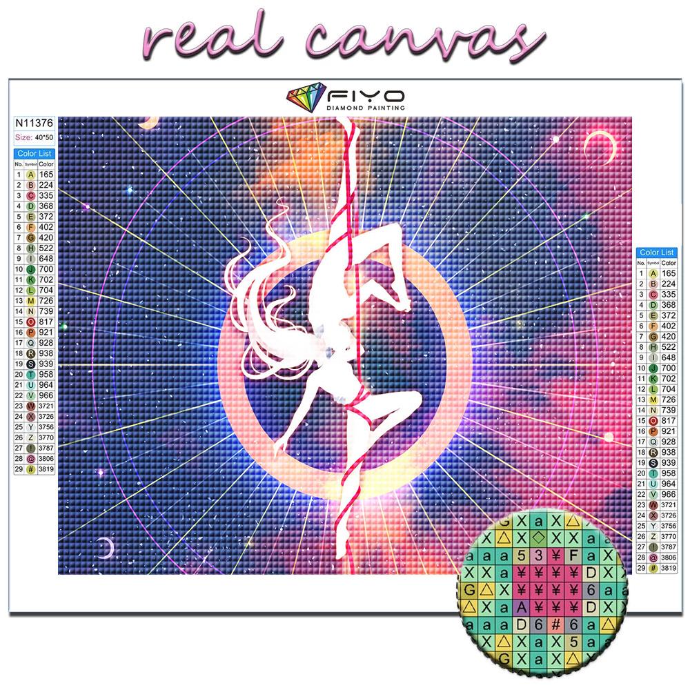 DIY 5D Diamond Painting Artistic Moon and Starry Sky Cross Stitch Kit Full Drill Embroidery Mosaic Art Picture of Rhinestones Gift