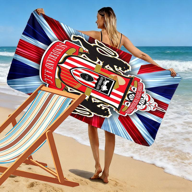 Asciugamano da Spiaggia Sunderland A.F.C, Asciugamano Grande Morbido ad Asciugatura Rapida per Spiaggia Campeggio Nuoto