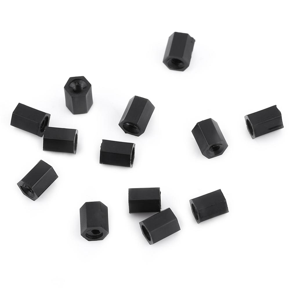 250PCS Nylon M2 Hex  Female Standoff Column Spacer Screw Assortment Kit (M2 Female Standoff D)