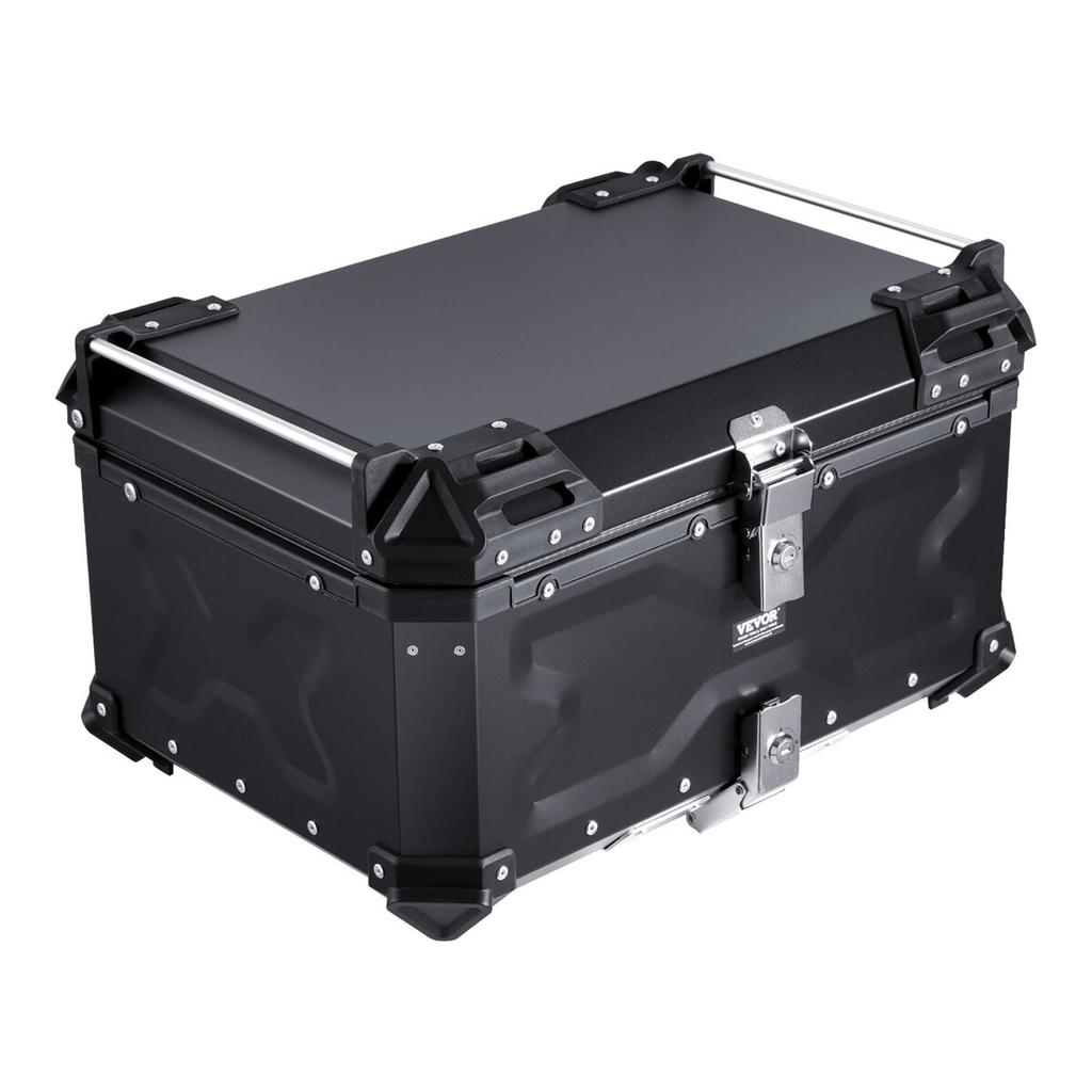 65L Motorrad Topcase Universelle Motorrad Heckbox mit Lederfutter