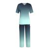 Frauen Kurzarm V-ausschnitt Tops + Hosen Arbeits Set Anzug Lose Beiläufige Kurzarm T Shirts Top Und Lange Hosen trainingsanzug