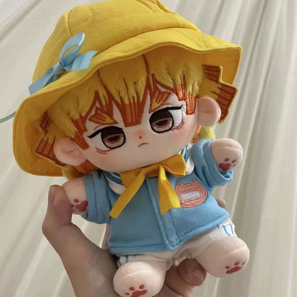 Demon Slayer Cute Agatsuma Zenitsu Kawaii Doll Toys Birthday Gift Entertaining Play Safe Kid Friendly Fun