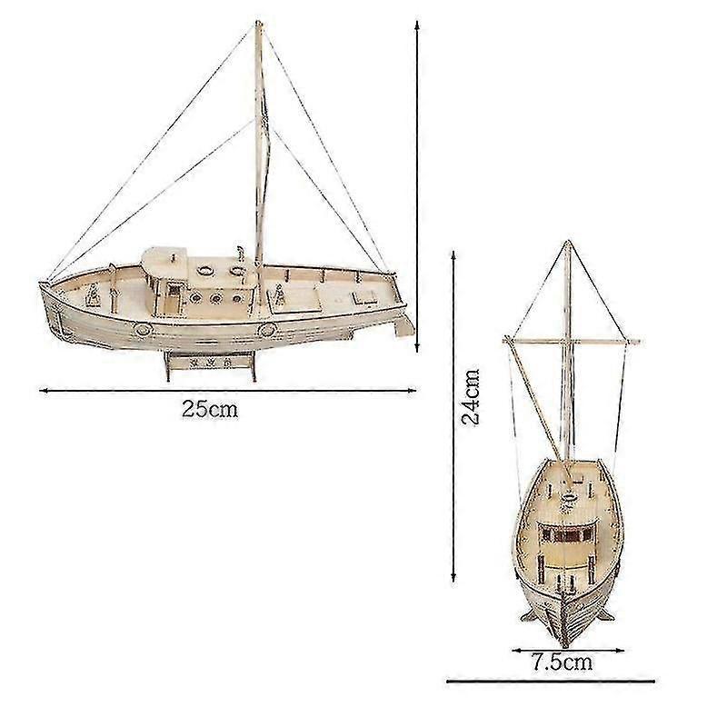 Model Kits Boat Building Sailboat Children Ship Sailing Wooden