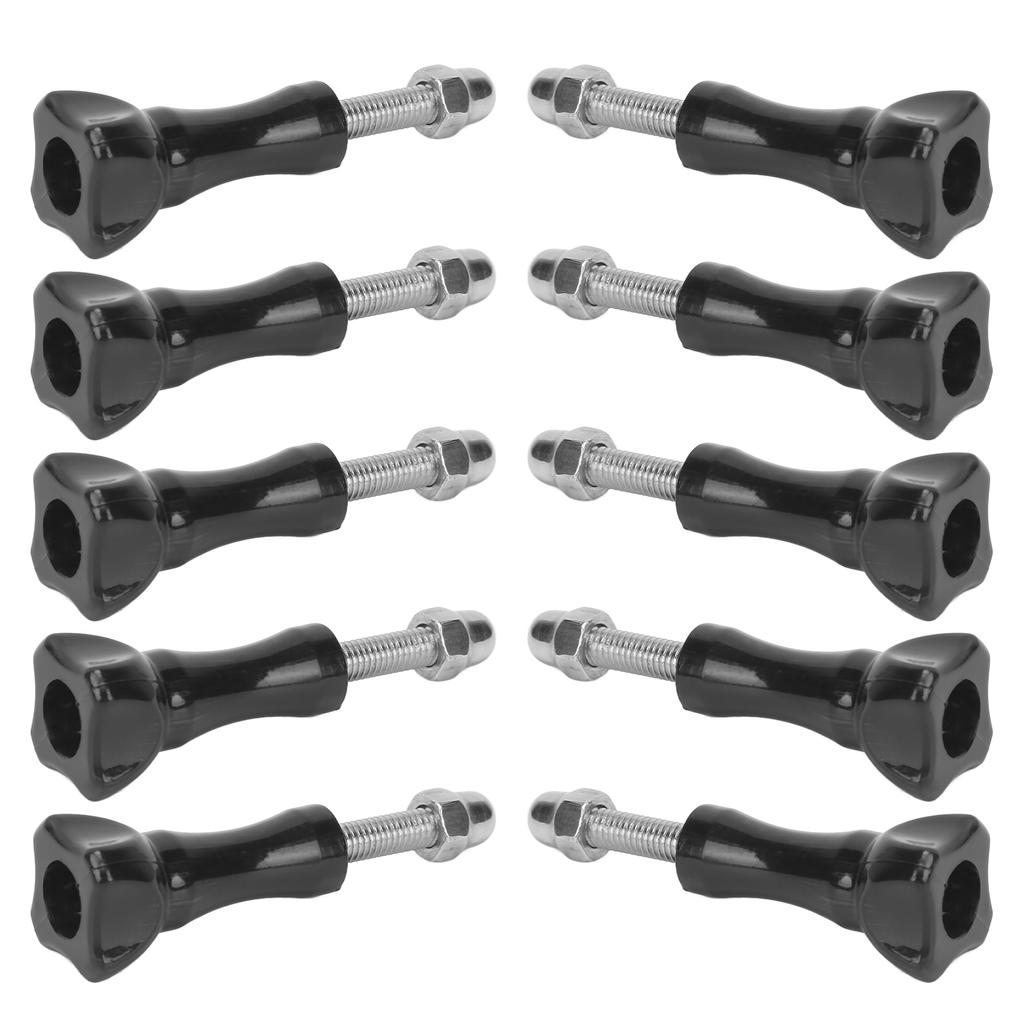 10pcs Set Tripod Mount Adapter Knob Long Thumb Screws with Nut for GoPro Accessories