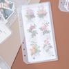 A5/A6 Loose-Leaf Storage Album: Frosted Transparent Bag with Stickers & 6-Hole Options