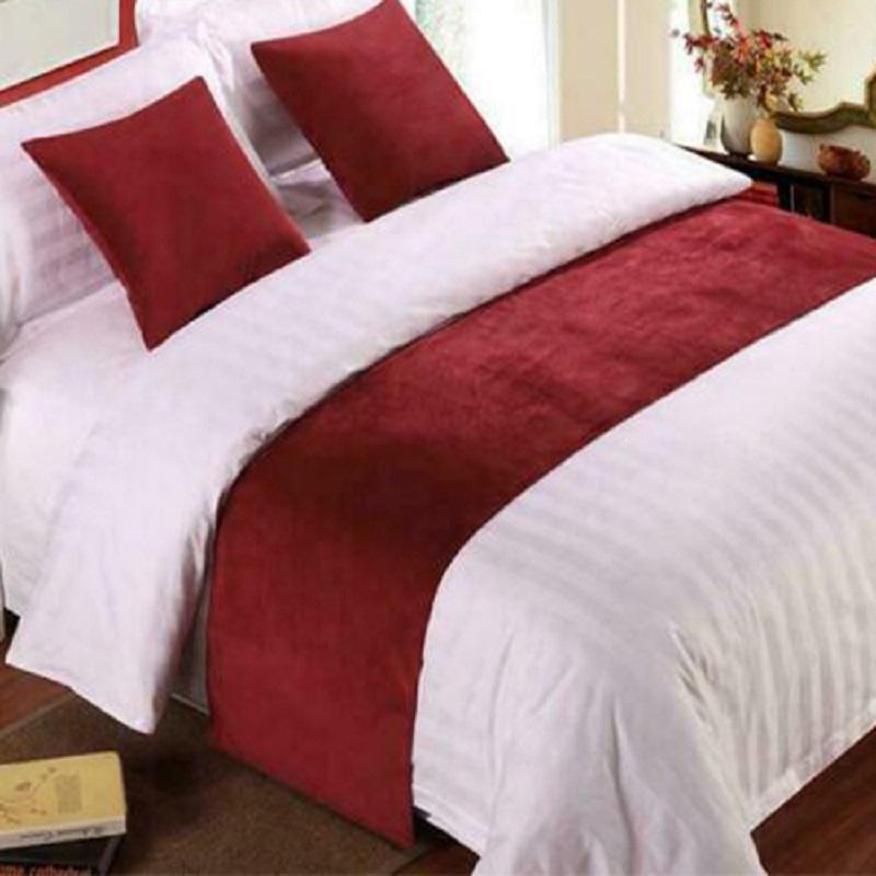 European Style Luxury Velvet Bed Runner Throw Home Hotel Decoration Bed Flag Wedding Bedroom Bed Tail Towel Pillowcase
