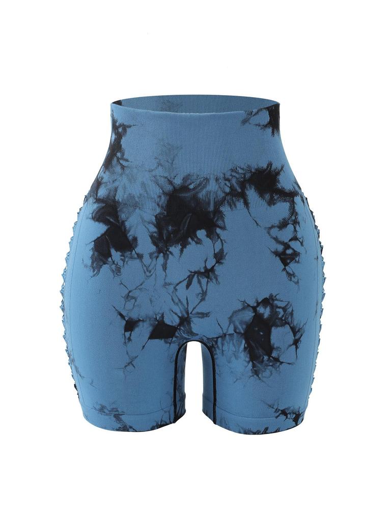 Women's High-Waisted Seamless Butt-Lifting Cutout Yoga Shorts