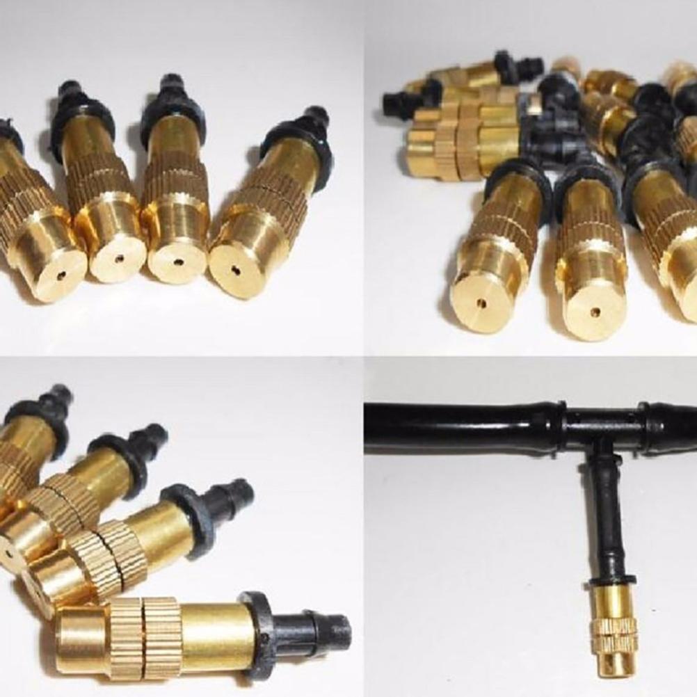 5 Stück Garten Verstellbare Messing Bewässerung Nebeldüse Sprinklerdüsen