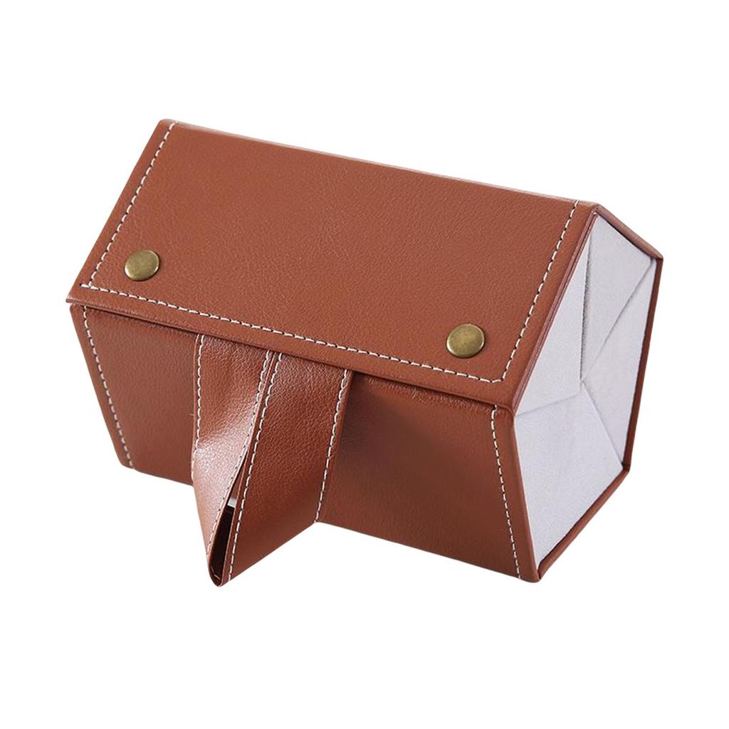 Travel Sunglasses Organizer Folding Design PU Eyeglasses Storage Case Box Multiple Hanging Eyewear Holder Display